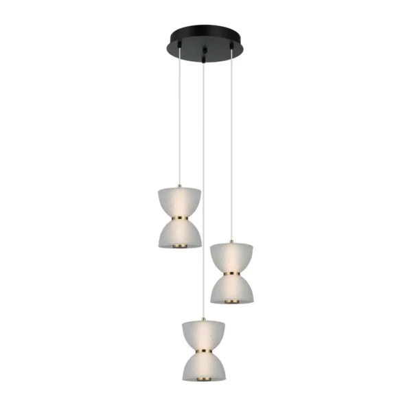Lampa wisząca Tica PND-83949-3-BK - Italux