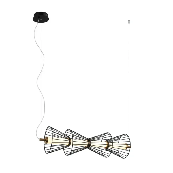 Lampa wisząca Sanke PND-63849-4-BK - Italux