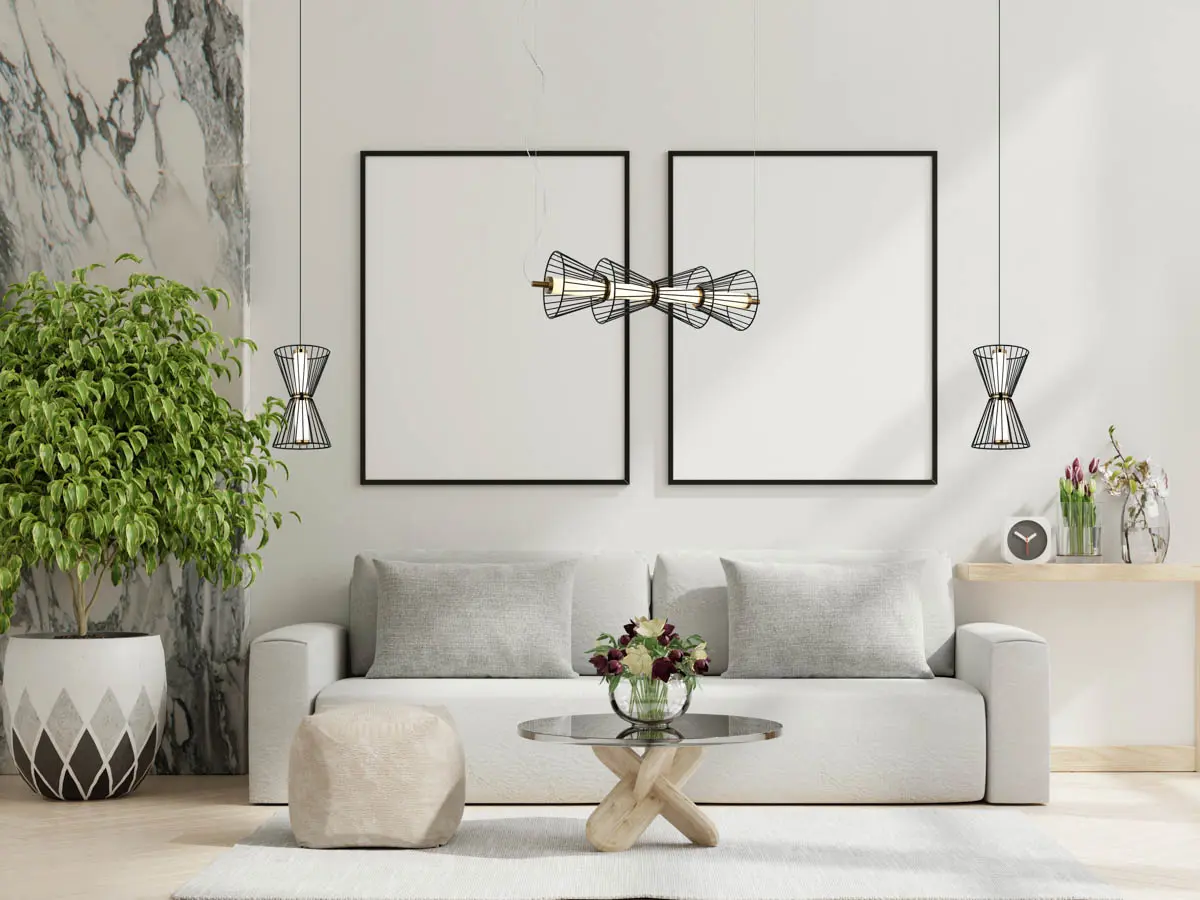 Lampa wisząca Sanke PND-63849-4-BK - Italux - obrazek 2