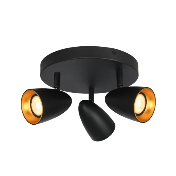Reflektor sufitowy Tino SPL-36748-3R-BK-GD - Italux