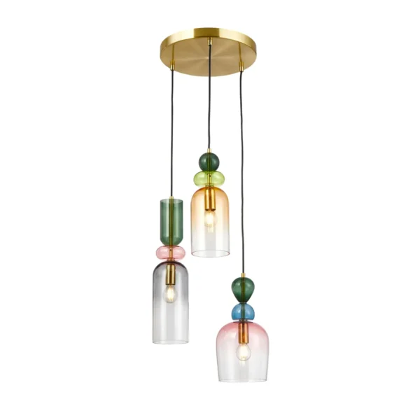 Lampa wisząca Manso PND-37462-3A-MC-GD - Italux