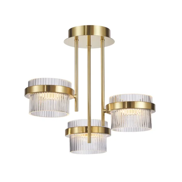 Plafon Tiara PND-77362-3-24W-GD - Italux