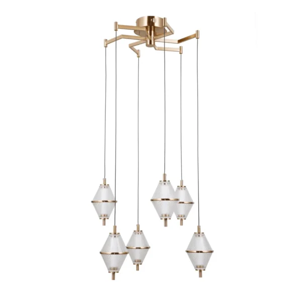 Lampa wisząca Fuente PND-34395-6-HBR - Italux