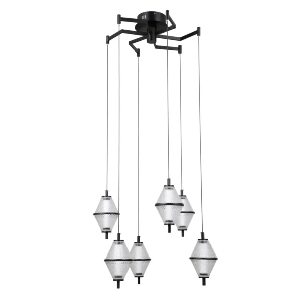 Lampa wisząca Fuente PND-34395-6-BK - Italux