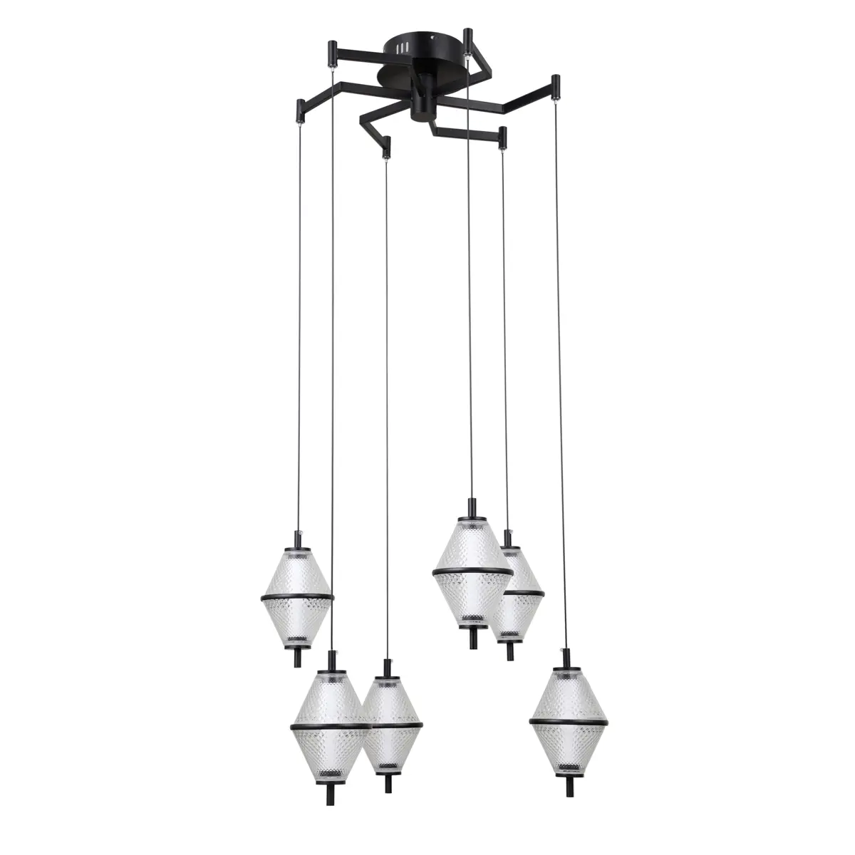 Lampa wisząca Fuente PND-34395-6-BK - Italux