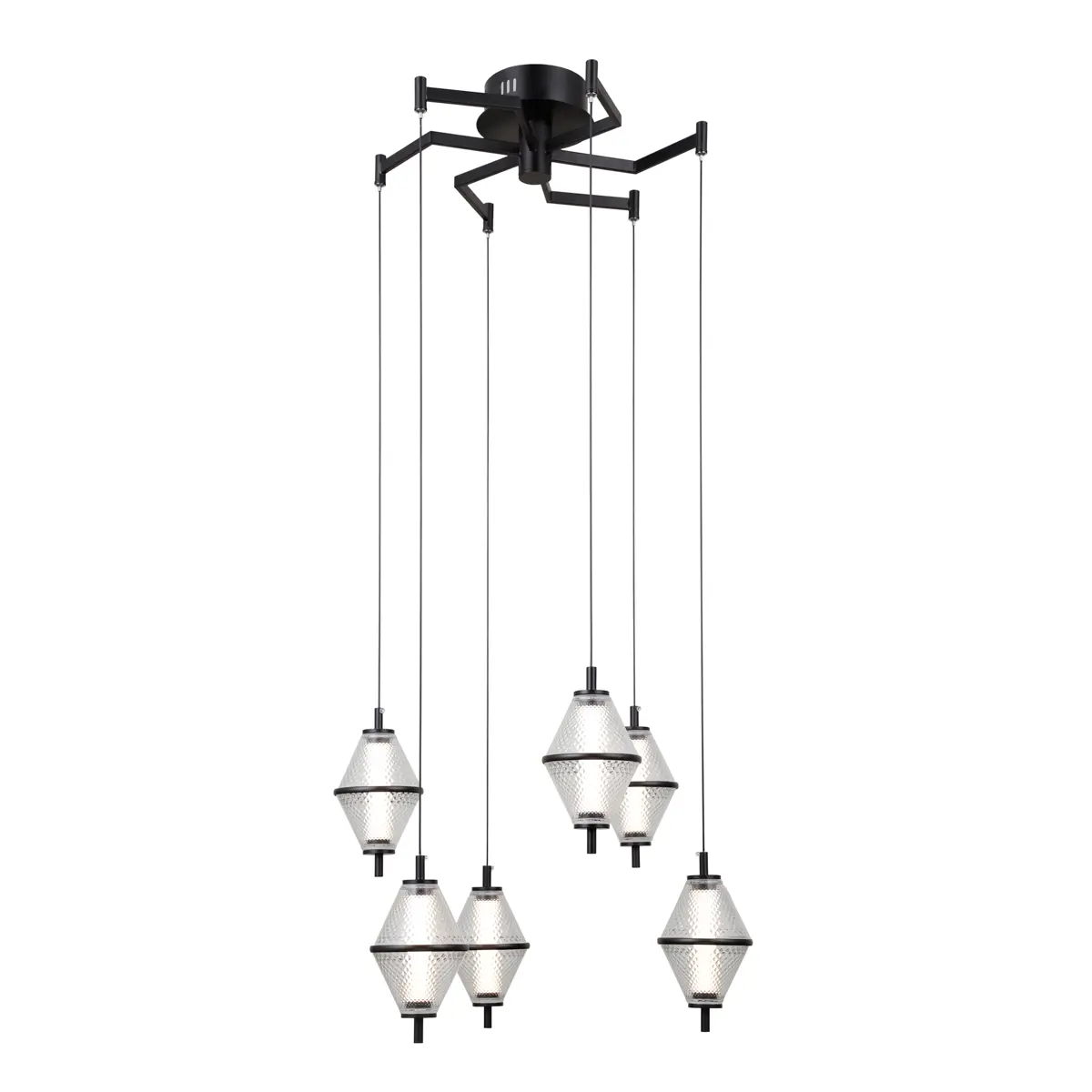 Lampa wisząca Fuente PND-34395-6-BK - Italux - obrazek 2