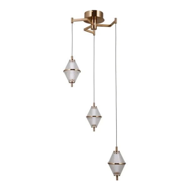 Lampa wisząca Fuente PND-34395-3-HBR - Italux