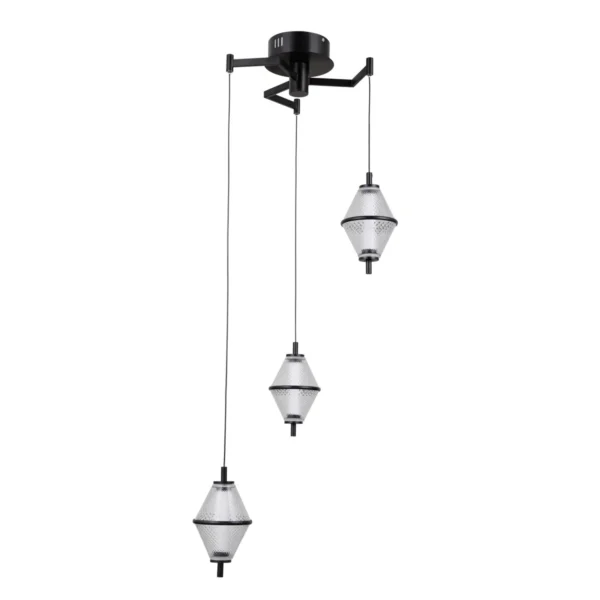 Lampa wisząca Fuente PND-34395-3-BK - Italux