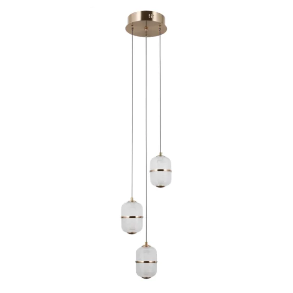 Lampa wisząca Alani PND-34375-3-HBR - Italux