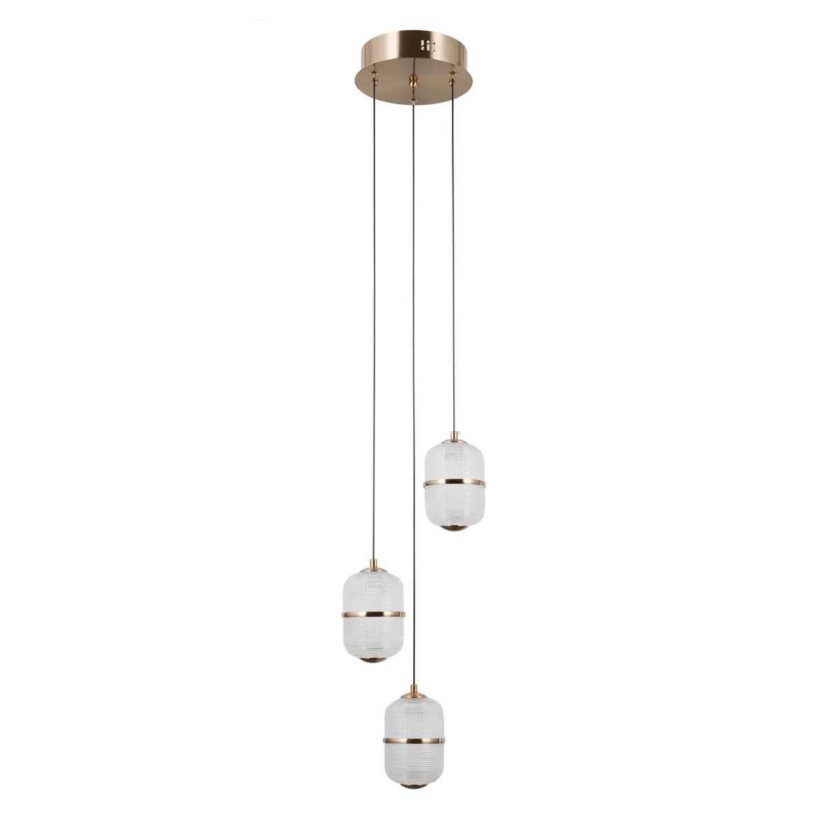 Lampa wisząca Alani PND-34375-3-HBR - Italux