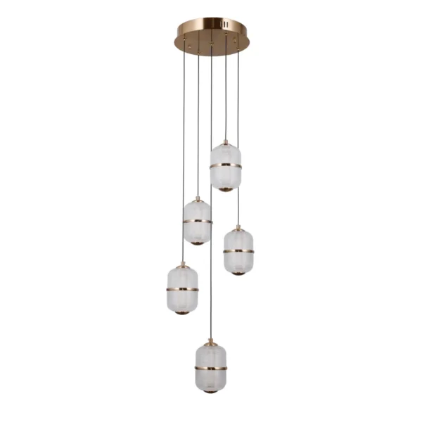 Lampa wisząca Alani PND-34375-5-HBR - Italux