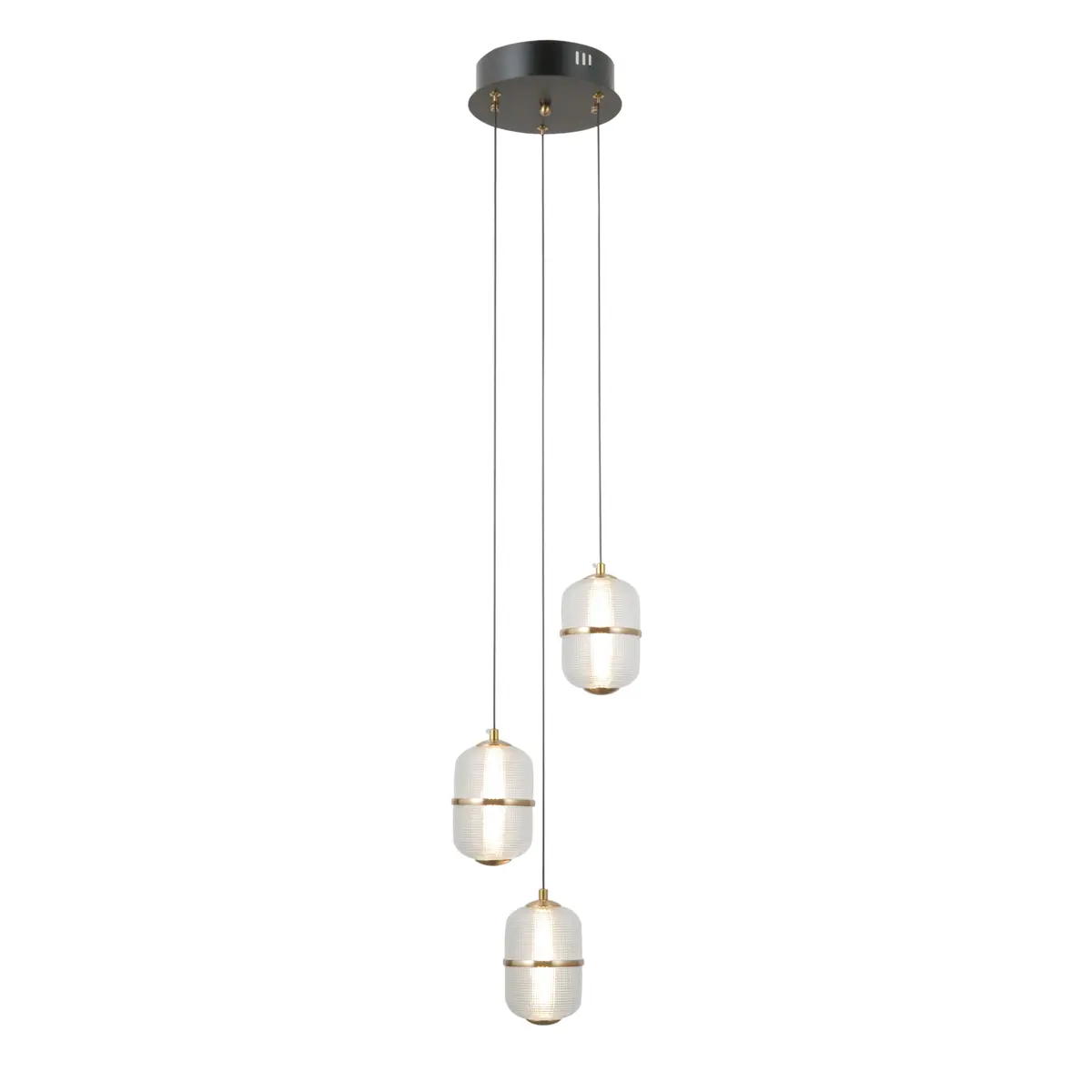 Lampa wisząca Alani PND-34375-3-BK - Italux - obrazek 3