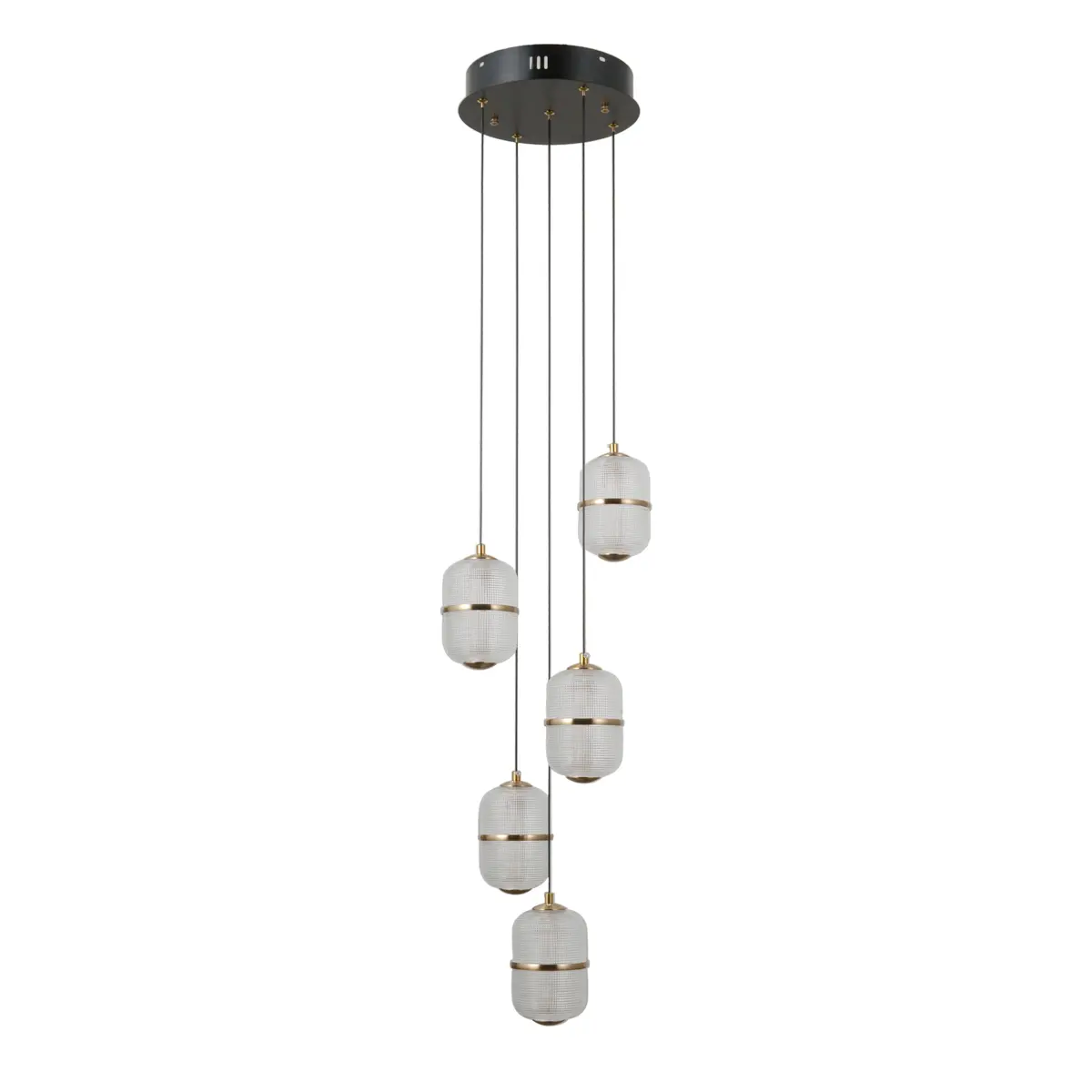 Lampa wisząca Alani PND-34375-5-BK - Italux