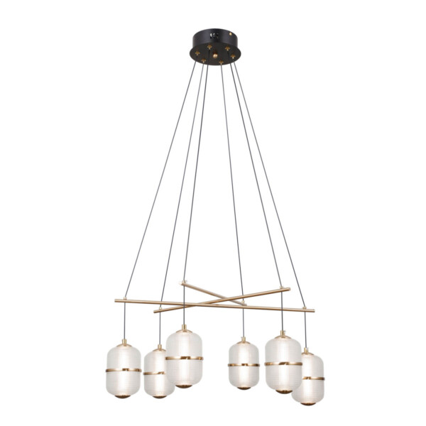 Lampa wisząca Alani PND-34375-6-BK - Italux