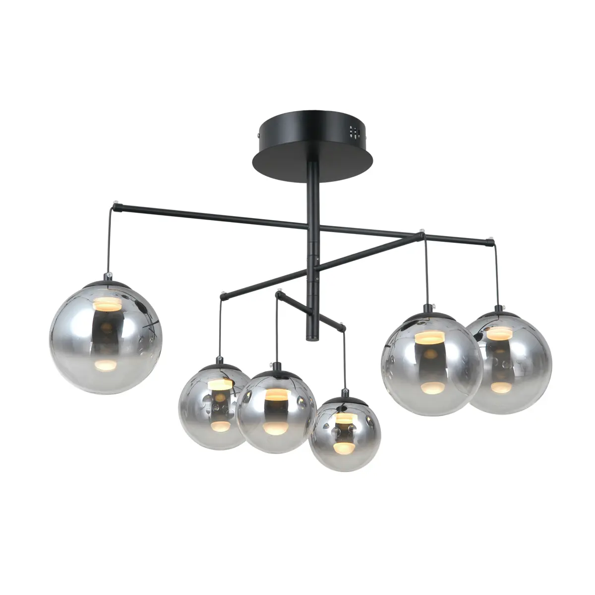 Lampa wisząca Velada PND-34381-6-BK - Italux - obrazek 2