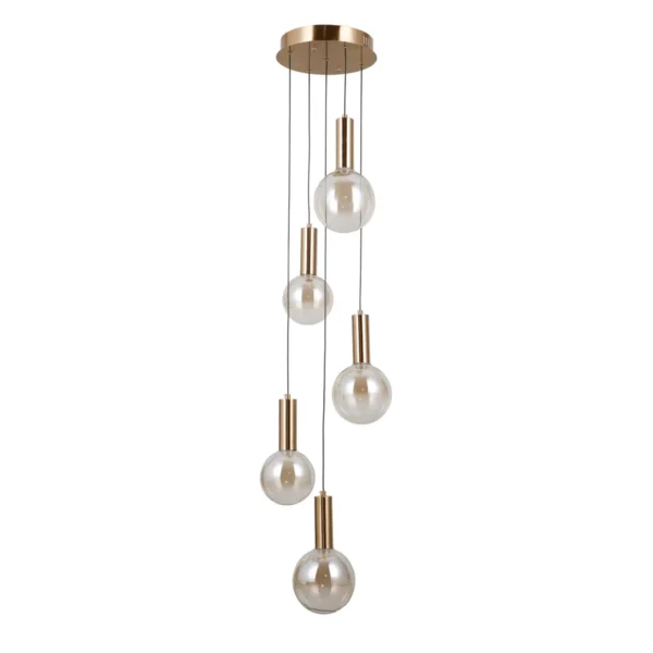 Lampa wisząca Strela PND-34378-5S-HBR - Italux
