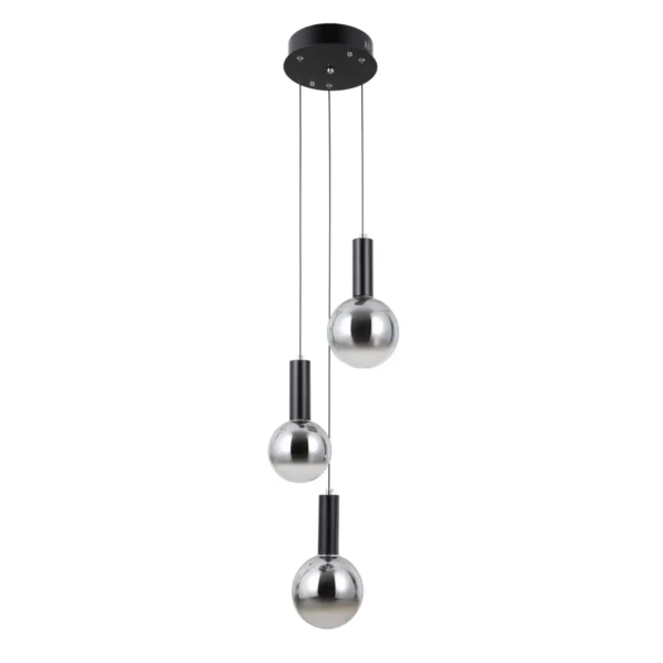 Lampa wisząca Strela PND-34378-3S-BK - Italux