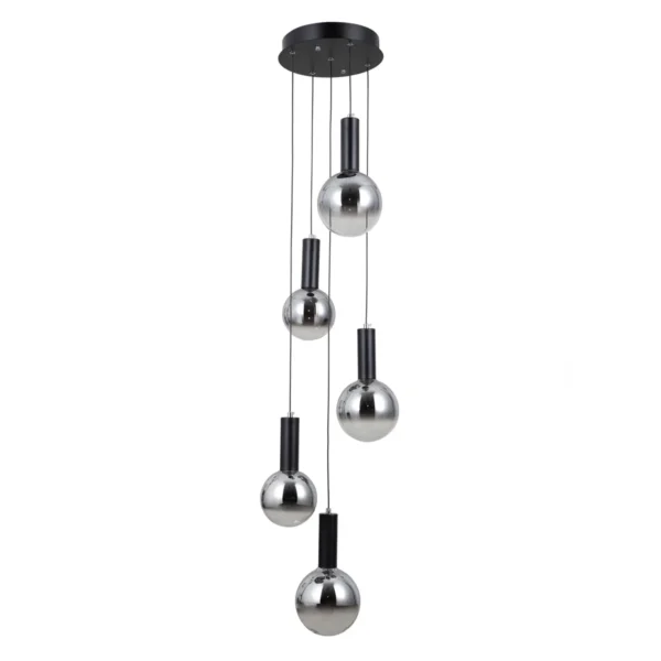 Lampa wisząca Strela PND-34378-5S-BK - Italux