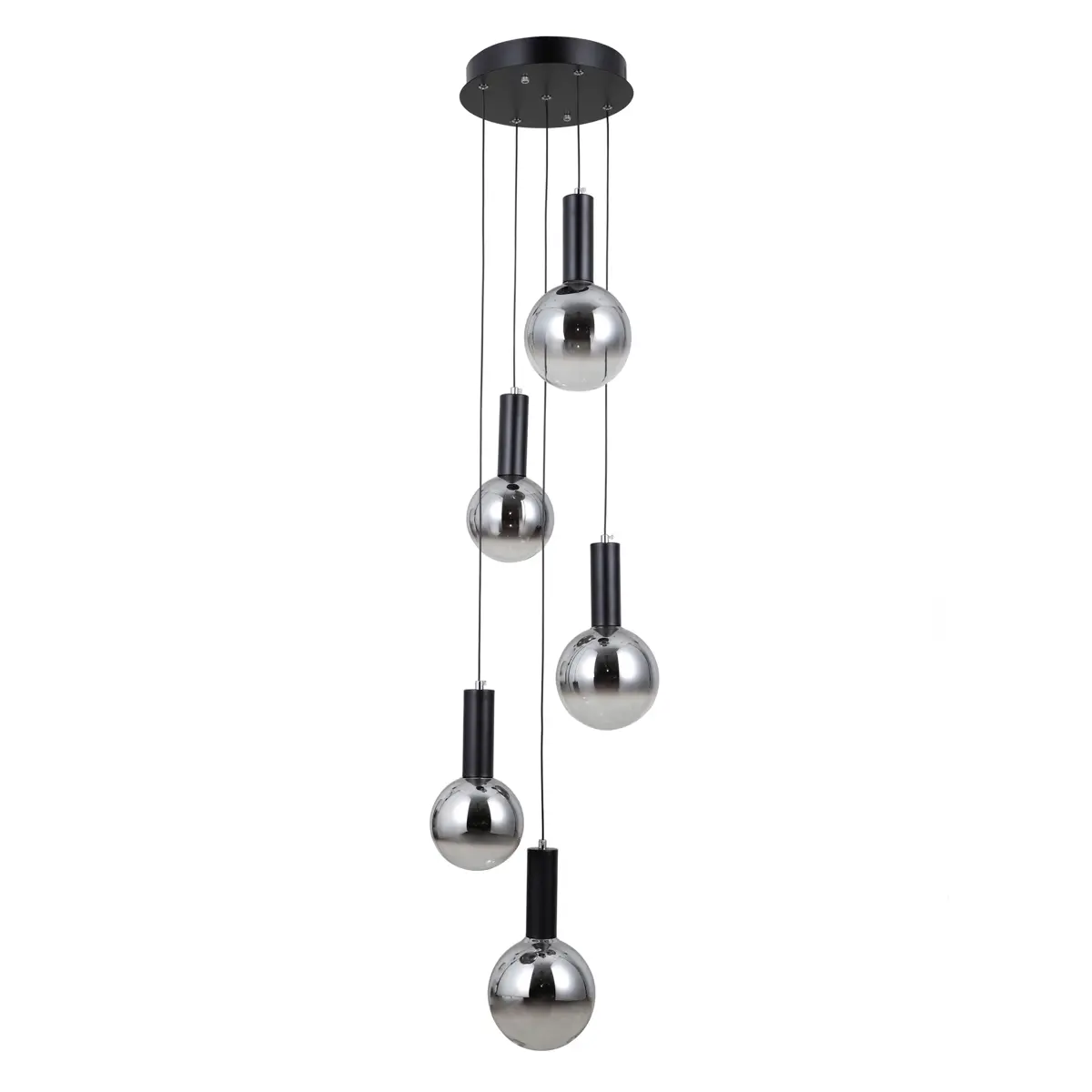 Lampa wisząca Strela PND-34378-5S-BK - Italux
