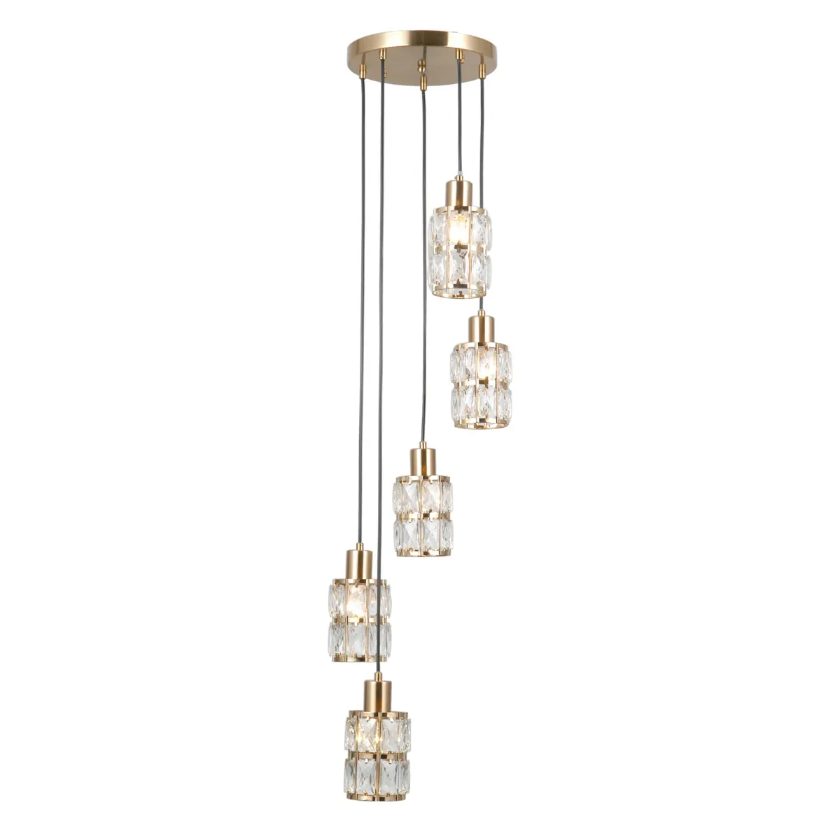 Lampa wisząca Alma PND-40668-5-HBR - Italux - obrazek 2