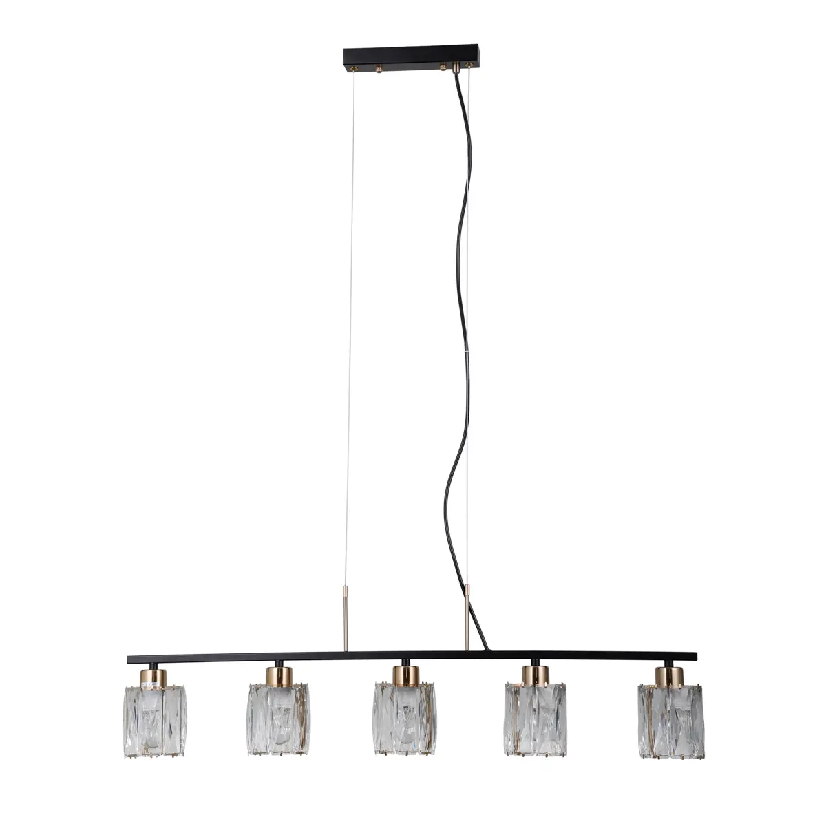 Lampa wisząca Simona PND-40814-5-BK-HBR - Italux