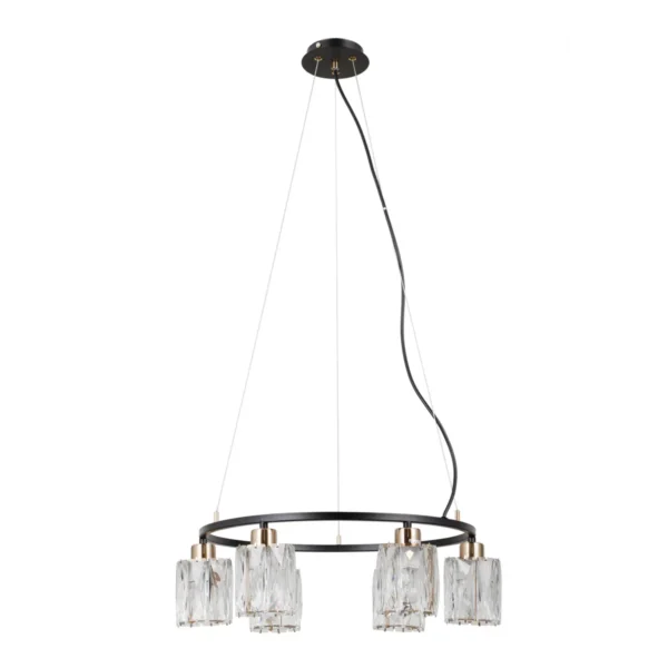 Lampa wisząca Simona PND-40814-6-BK-HBR - Italux