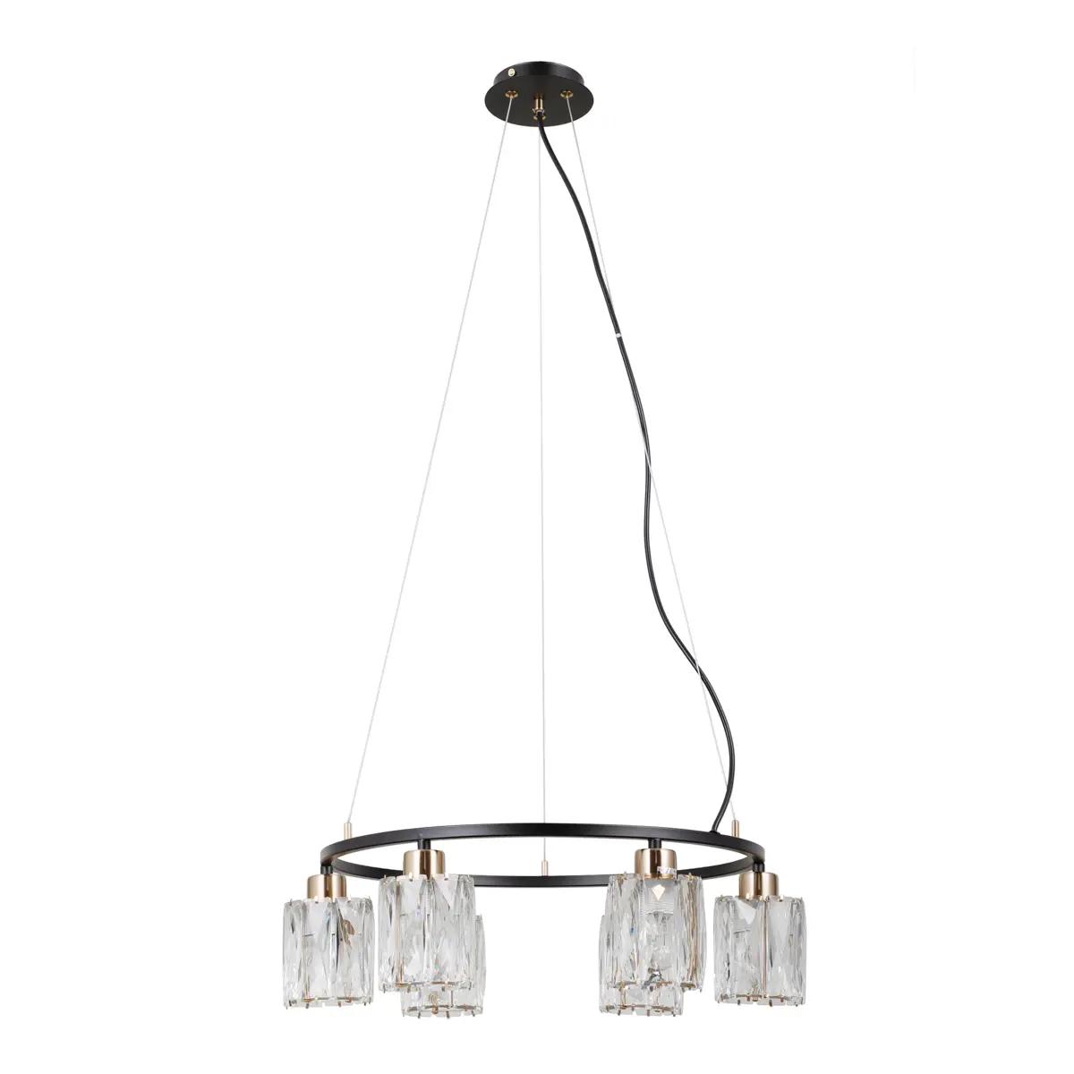 Lampa wisząca Simona PND-40814-6-BK-HBR - Italux
