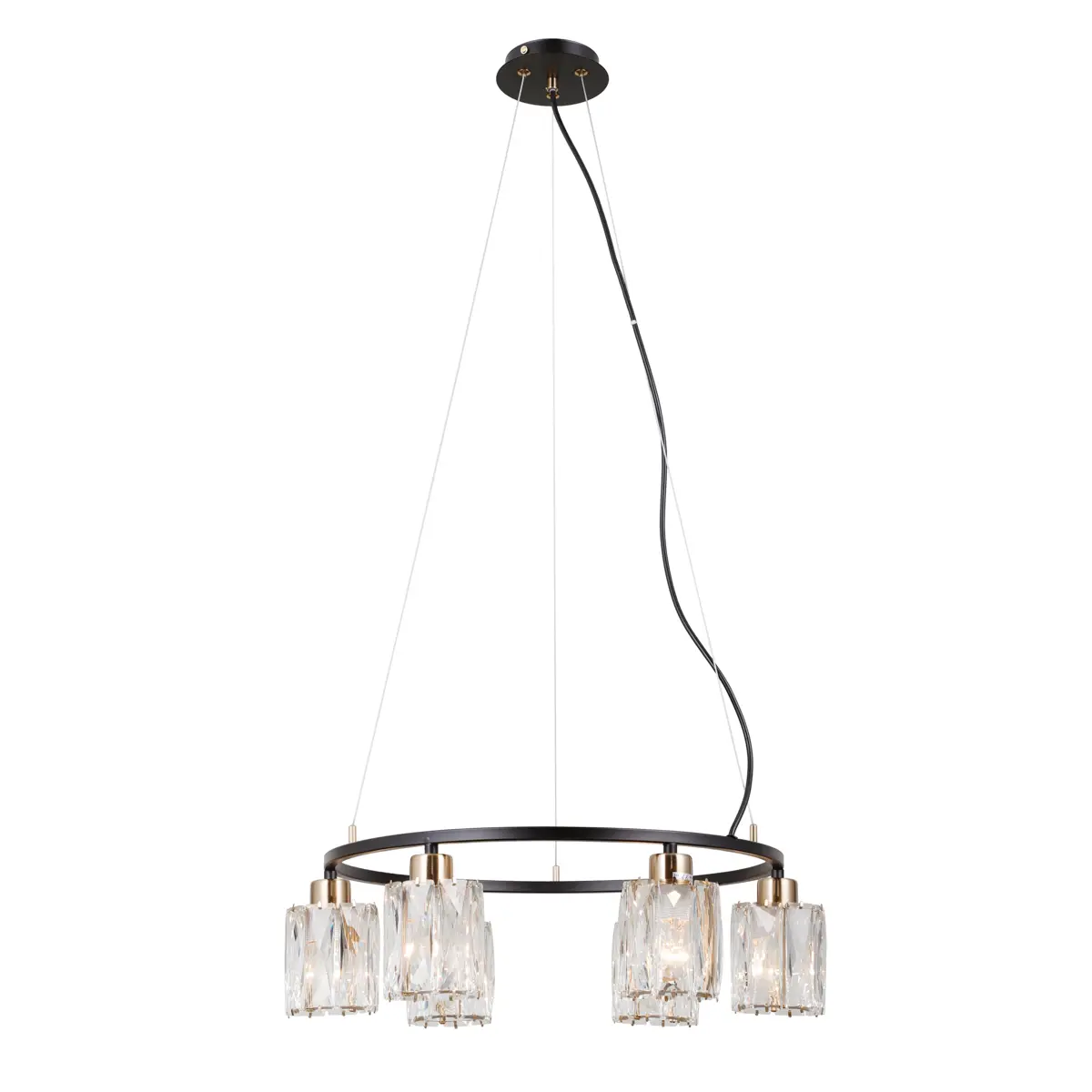 Lampa wisząca Simona PND-40814-6-BK-HBR - Italux - obrazek 2