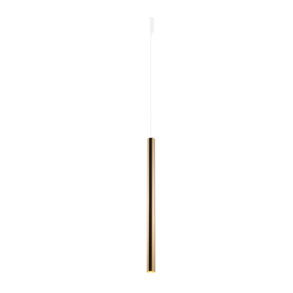 Lampa wisząca Akadi 1 - Mosiądz polerowany-biała (700 mm) 8884 - Antigo
