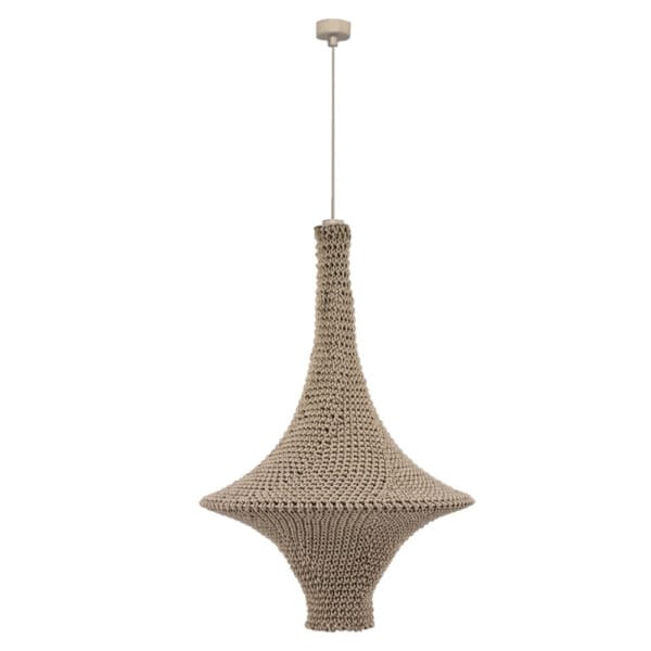 Lampa wisząca Alda L - Beżowa (500 mm) 5119 - Antigo