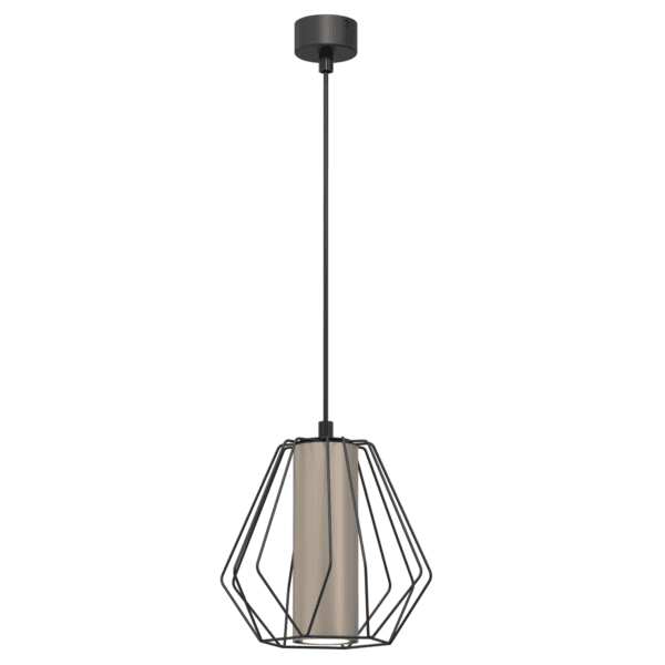 Lampa wisząca Alkaza - Czarna-Srebrny mat (193 mm) 5023 - Antigo