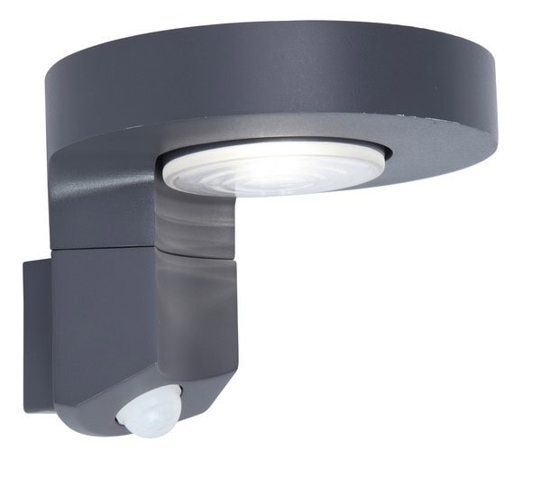 Lampa naścienna DISO PIR szary 6906702335 – Lutec