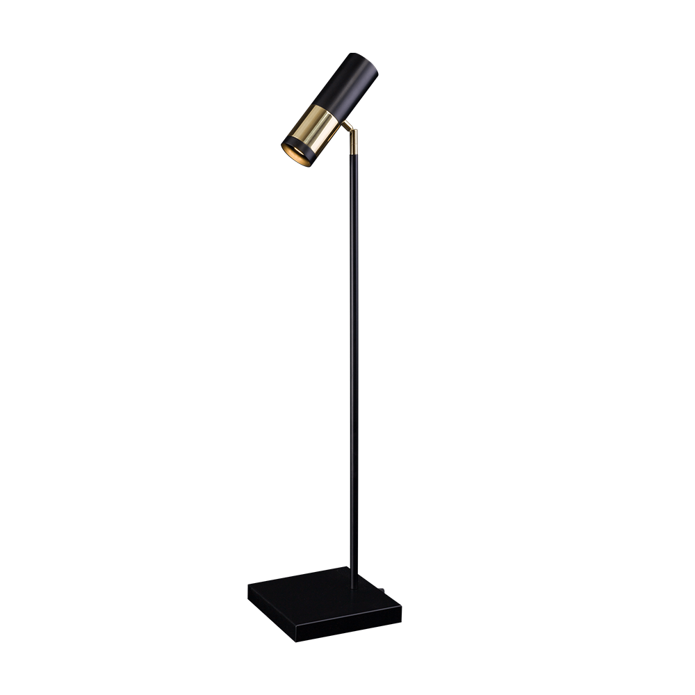 Lampa stołowa Kavos - Mosiądz polerowany-czarna (900 mm) 8376 - Antigo