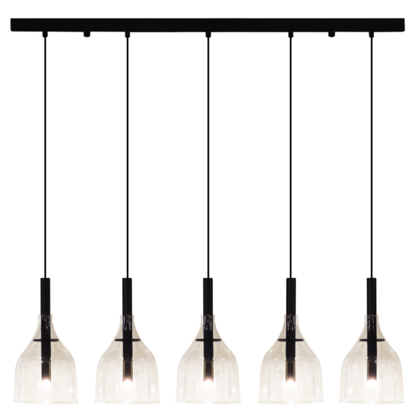Lampa wisząca Botor 5 - Czarna (910 mm) 5098 - Antigo