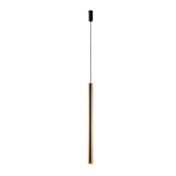 Lampa wisząca Akadi 1 - Mosiądz polerowany-czarna (700 mm) 8883 - Antigo