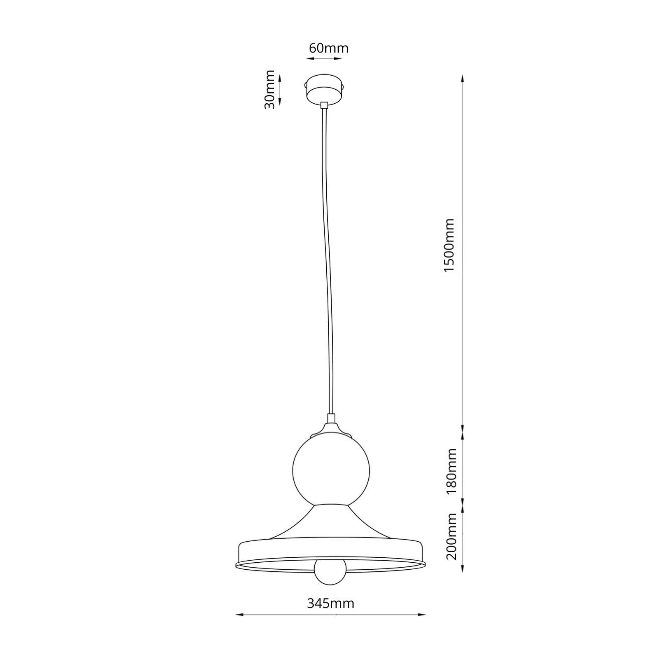 Lampa wisząca ceramiczna TIGALI 5 zielona szałwia 5245 - Antigo - obrazek 2