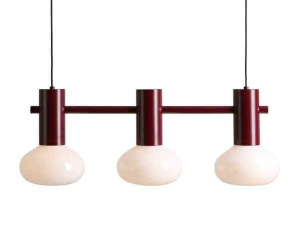 Lampa wisząca FLO 3 RUBY S (opal glass) 7000E27_S - Aldex