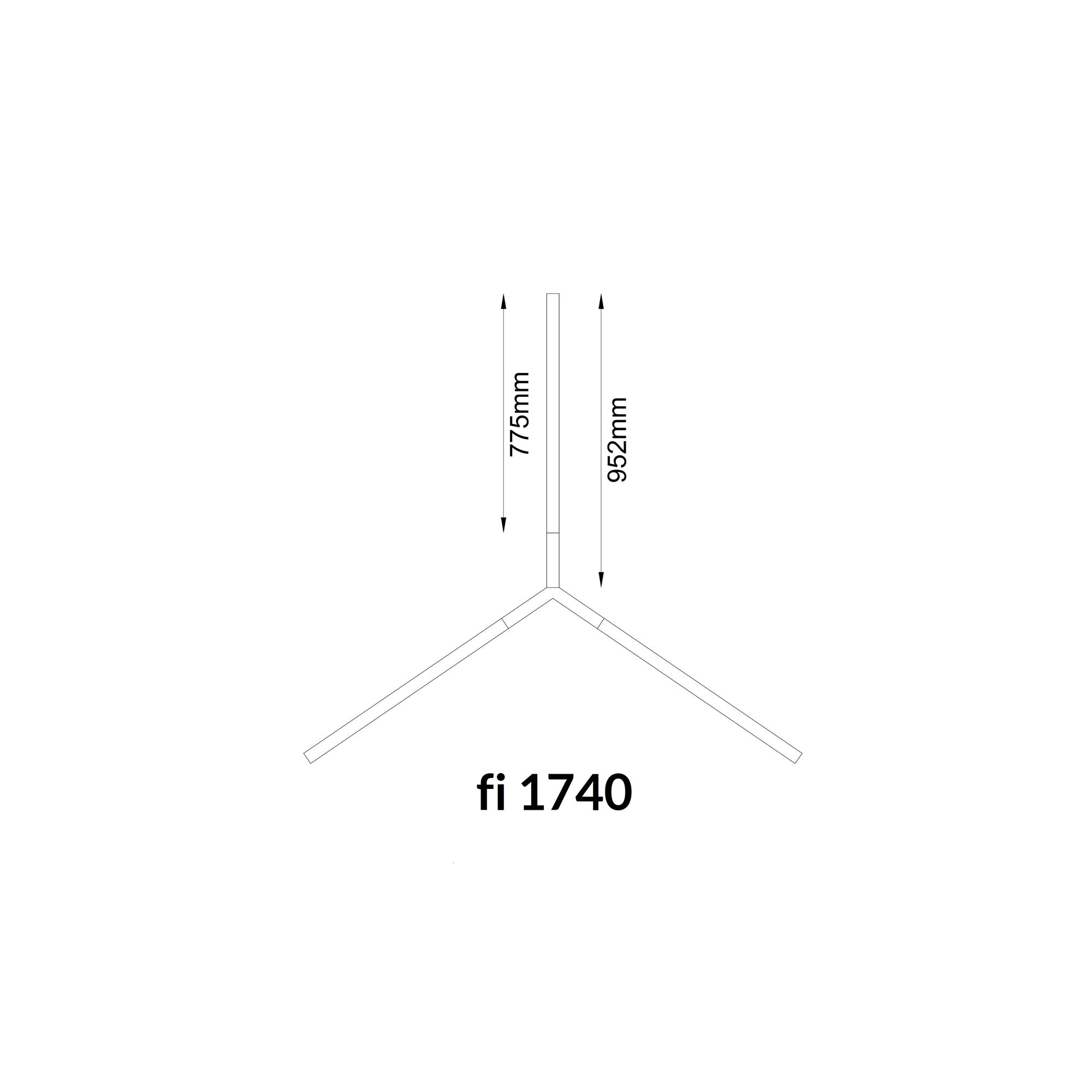 Lampa wisząca TRIKAL Z mosiądz patyna mat średnica 174 cm 3000K 5222 - Antigo - obrazek 2