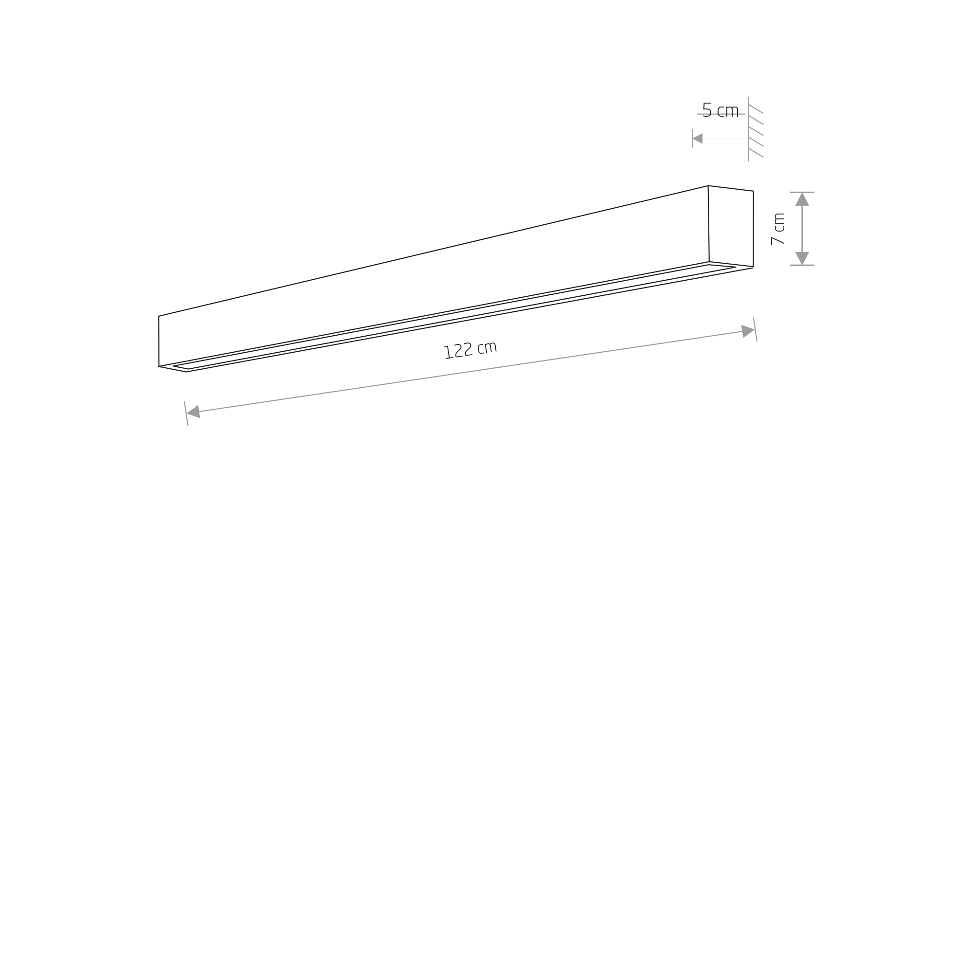 Kinkiet nowoczesny STRAIGHT WALL LED L 7560 - Nowodvorski Lighting - obrazek 2