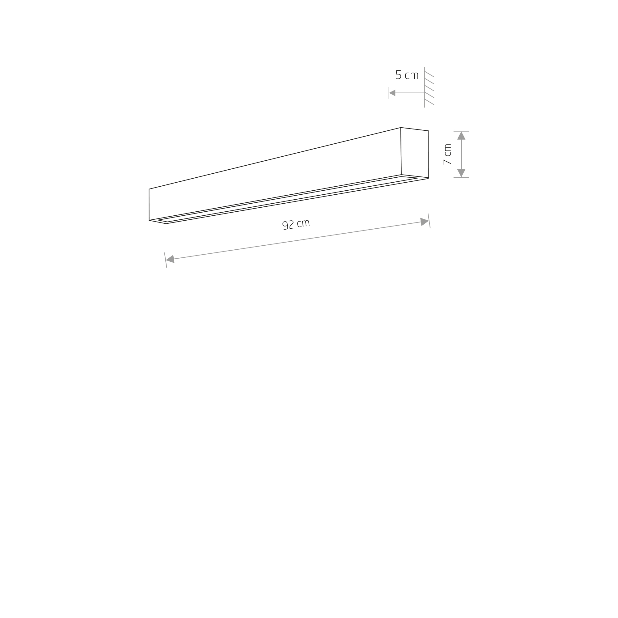 Kinkiet nowoczesny STRAIGHT WALL LED M 7594 - Nowodvorski Lighting - obrazek 2
