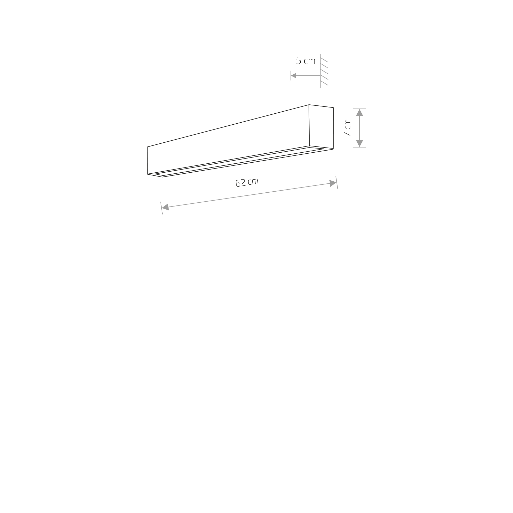 Kinkiet nowoczesny STRAIGHT WALL LED S 7596 - Nowodvorski Lighting - obrazek 2