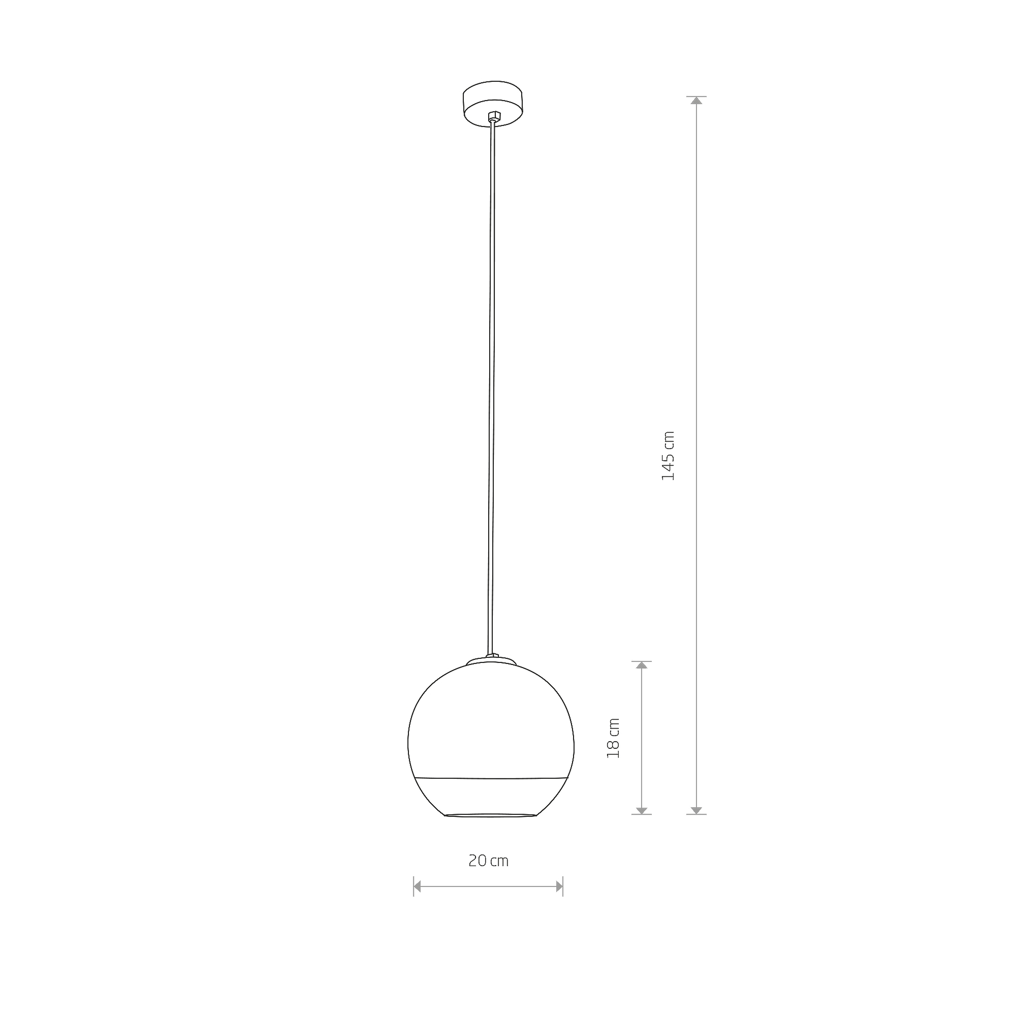 Lampa wisząca nowoczesna GLOBE PLUS S 7605 - Nowodvorski Lighting - obrazek 2