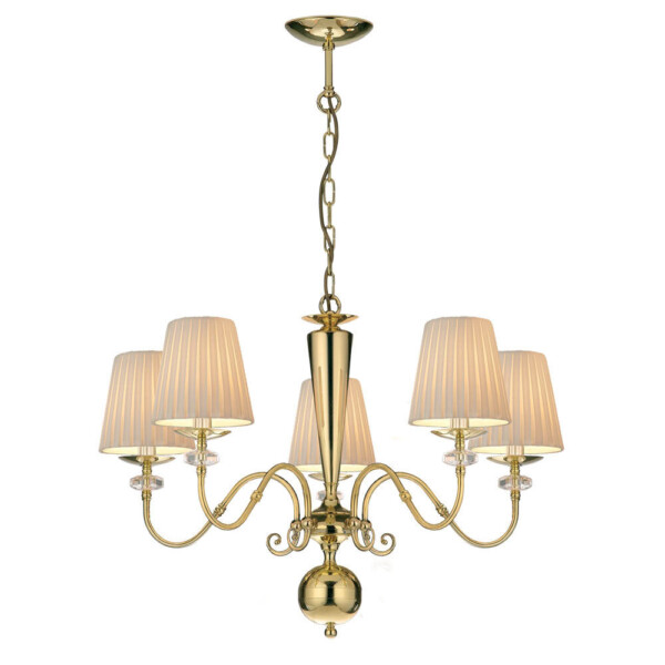 Lampa wisząca Lilosa 5 - Mosiądz polerowany (750 mm) 8679  - Antigo