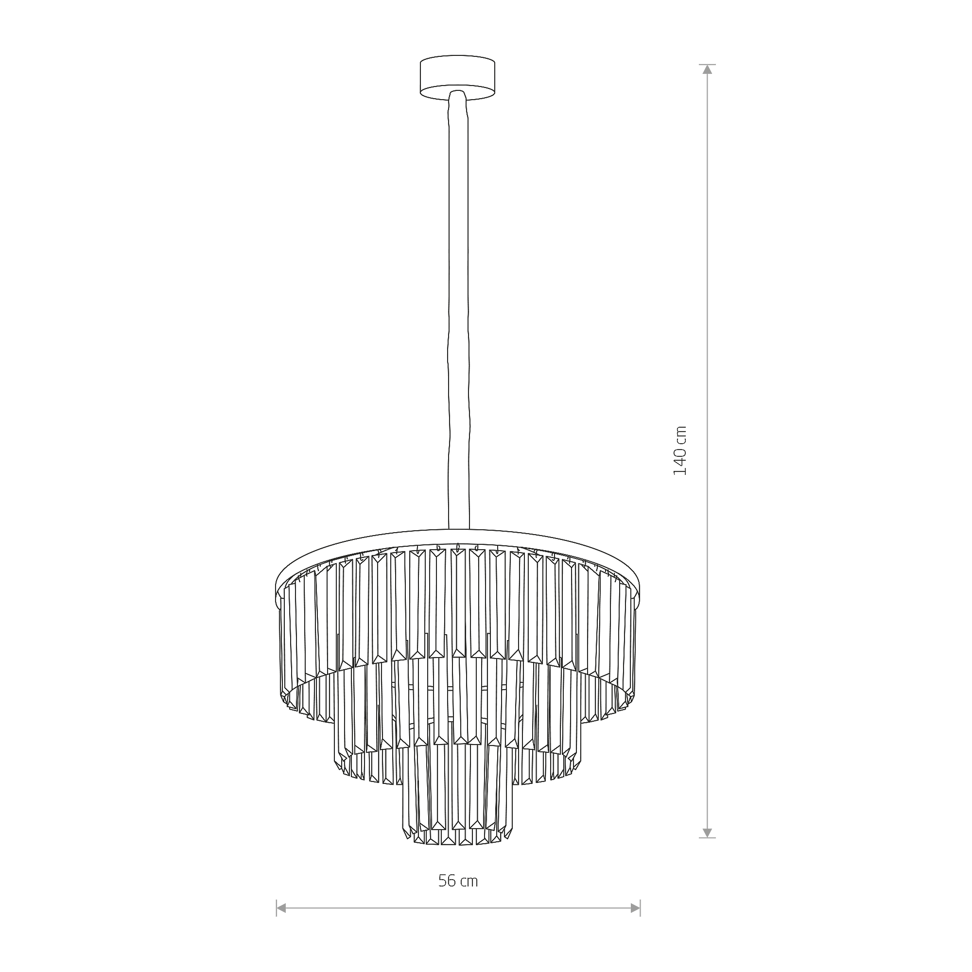 Żyrandol CRISTAL M 7616 - Nowodvorski Lighting - obrazek 3