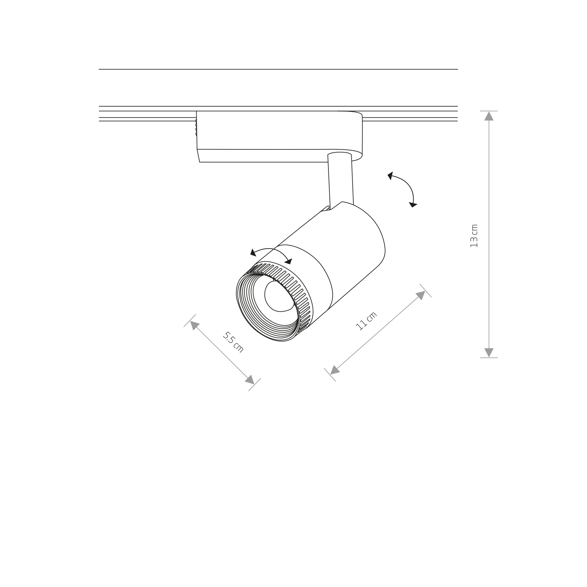 Lampa do szyn 1F PROFILE ZOOM LED 7623 - Nowodvorski Lighting - obrazek 12