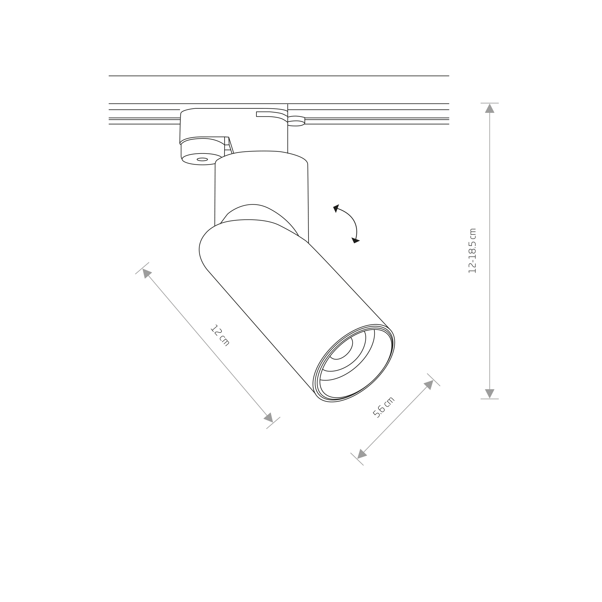 Lampa do szyn 1F PROFILE INDIA 7657 - Nowodvorski Lighting - obrazek 5