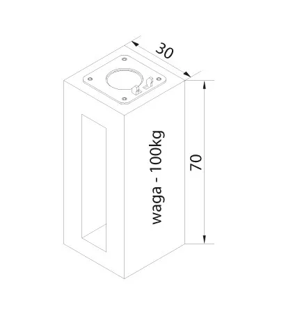 Fundament betonowy 7664 - Norlys - obrazek 2
