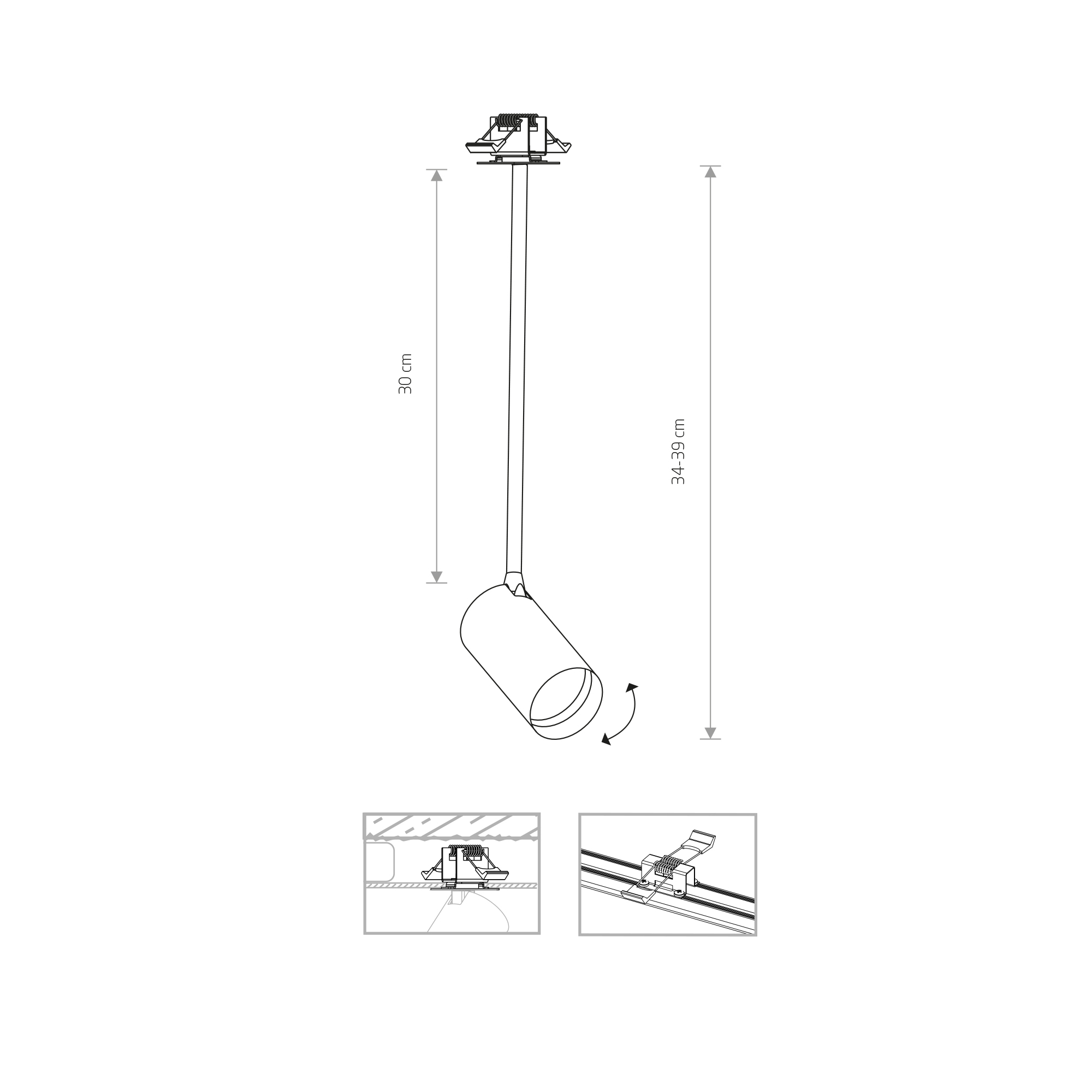 Lampa wpuszczana okrągła MONO SURFACE LONG M 7681 - Nowodvorski Lighting - obrazek 2