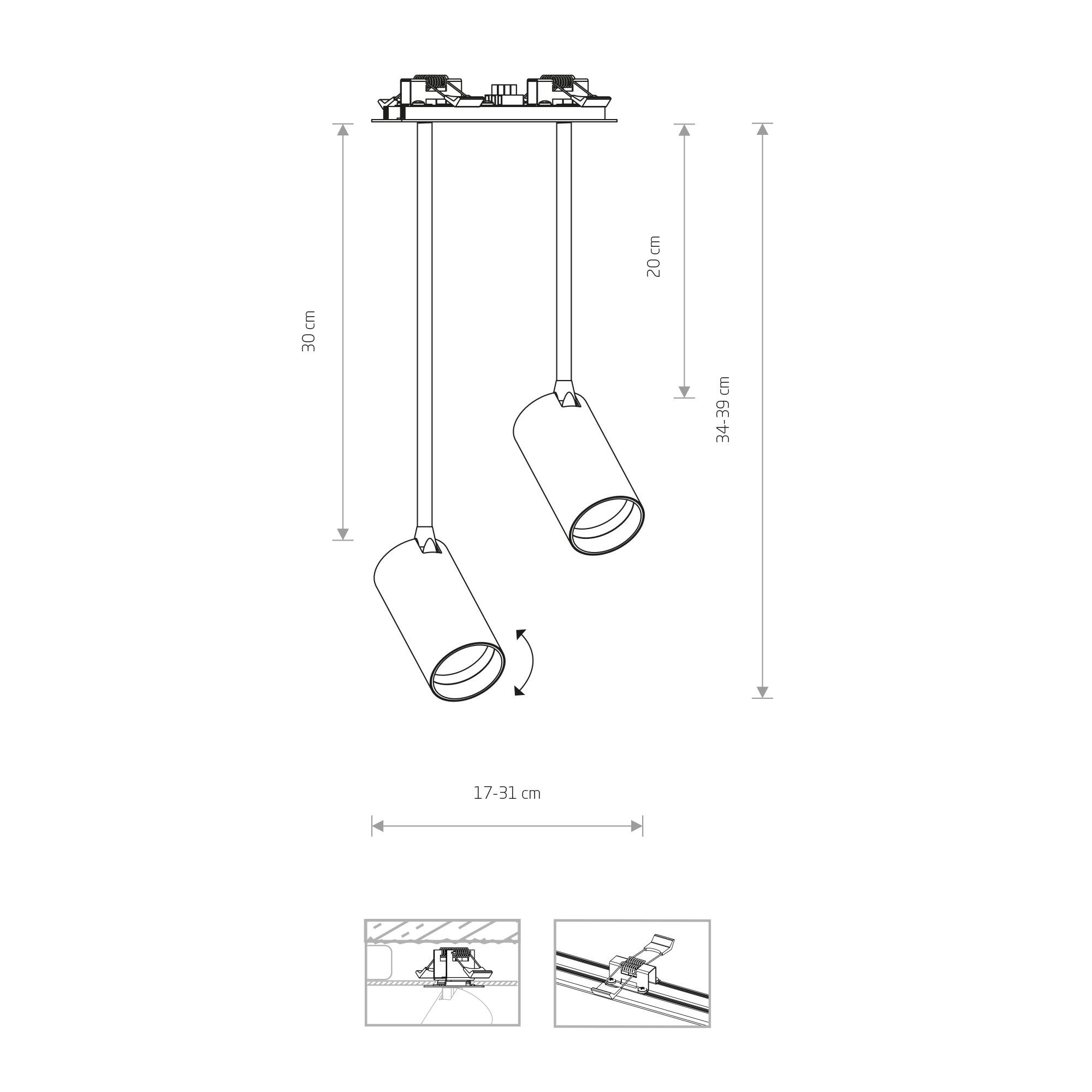 Lampa wpuszczana MONO SURFACE LONG 7736 - Nowodvorski Lighting - obrazek 2