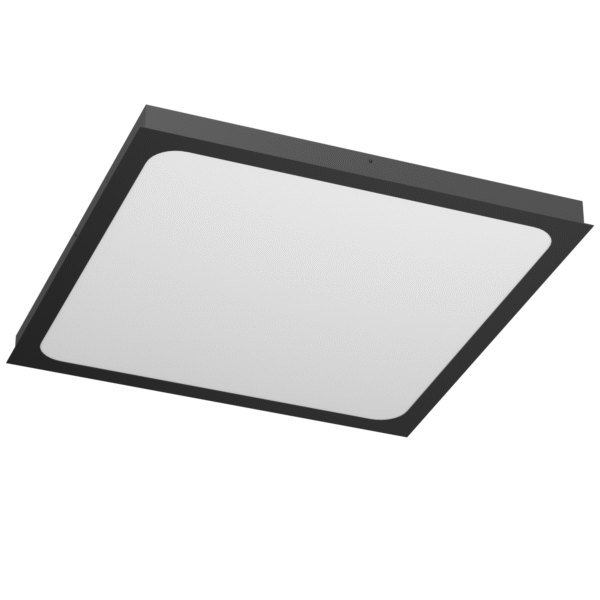 Plafon Hika - Czarny (610x610 mm) 3000K 1056  - Antigo